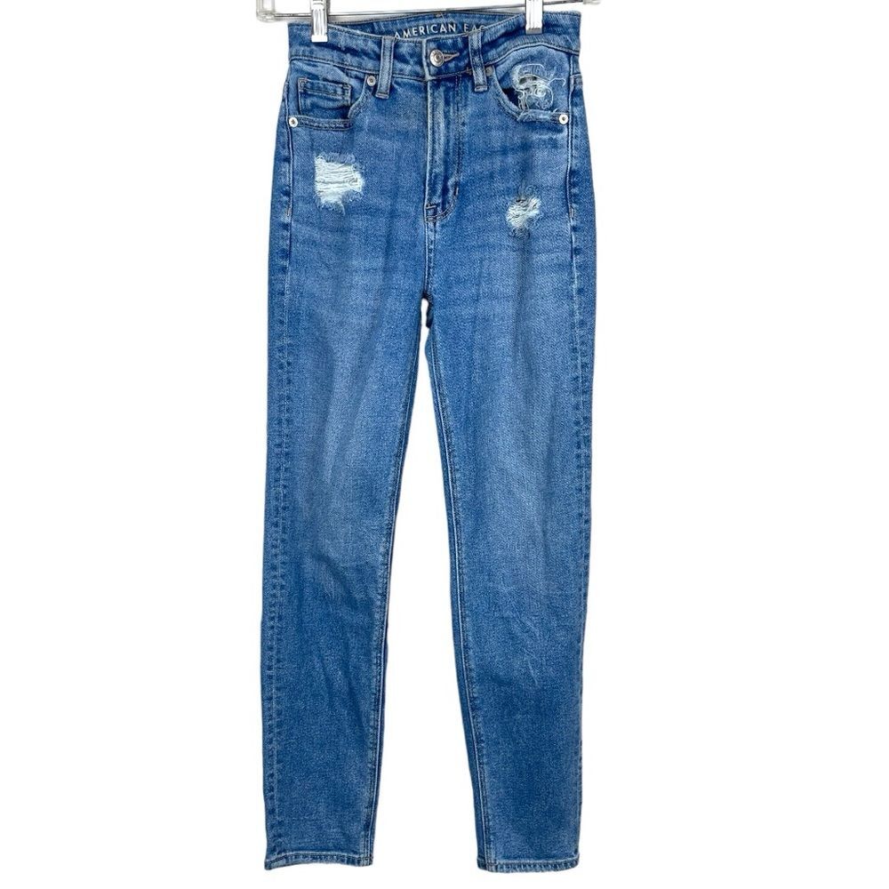 🥑5/$25 American Eagle MOM STRAIGHT JEAN size 000